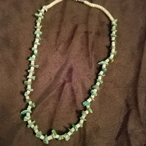 Gorgeous turquoise green stone necklace